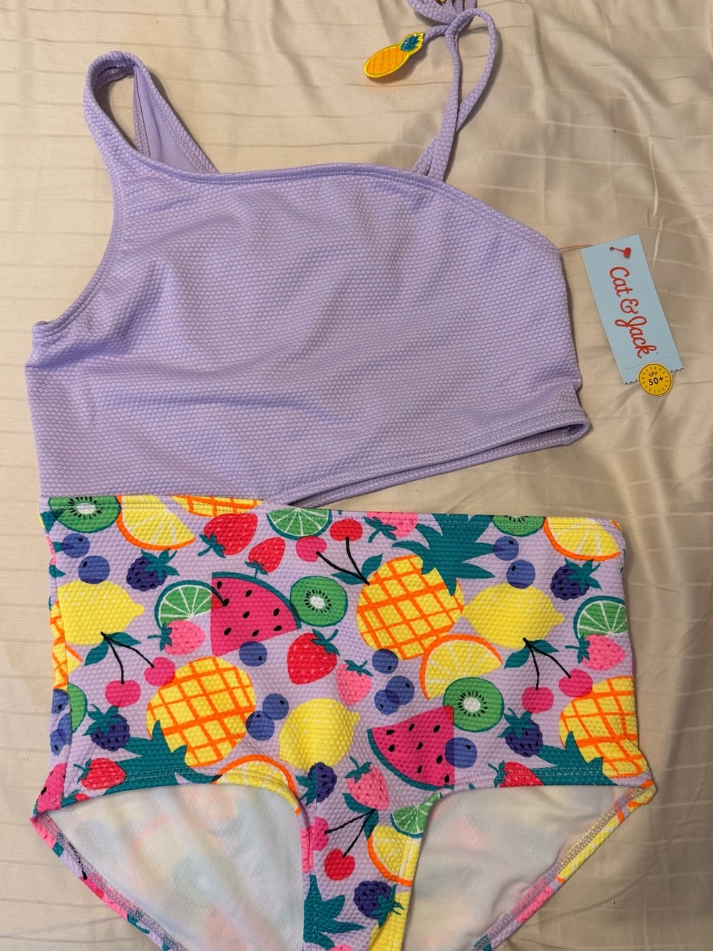 NWT Cat & Jack Fruit Cut Out Swimsuit